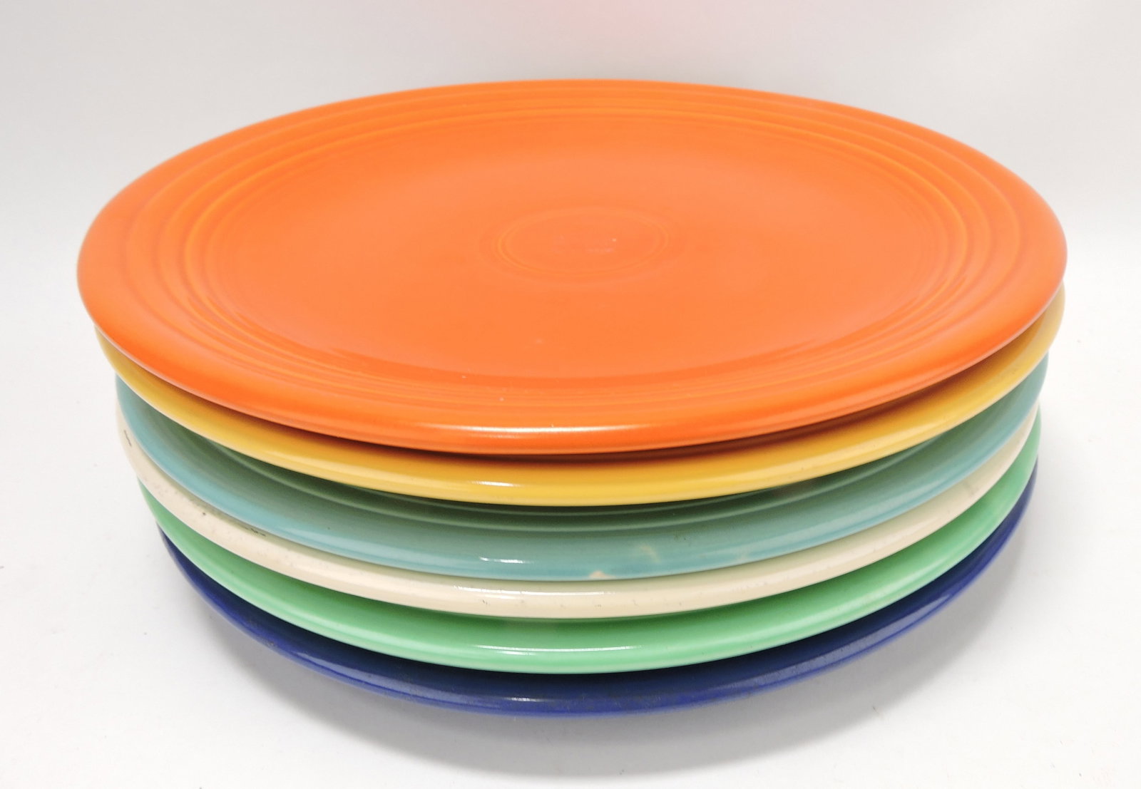 Fiesta 13" chop plate group, all 6 original: colors