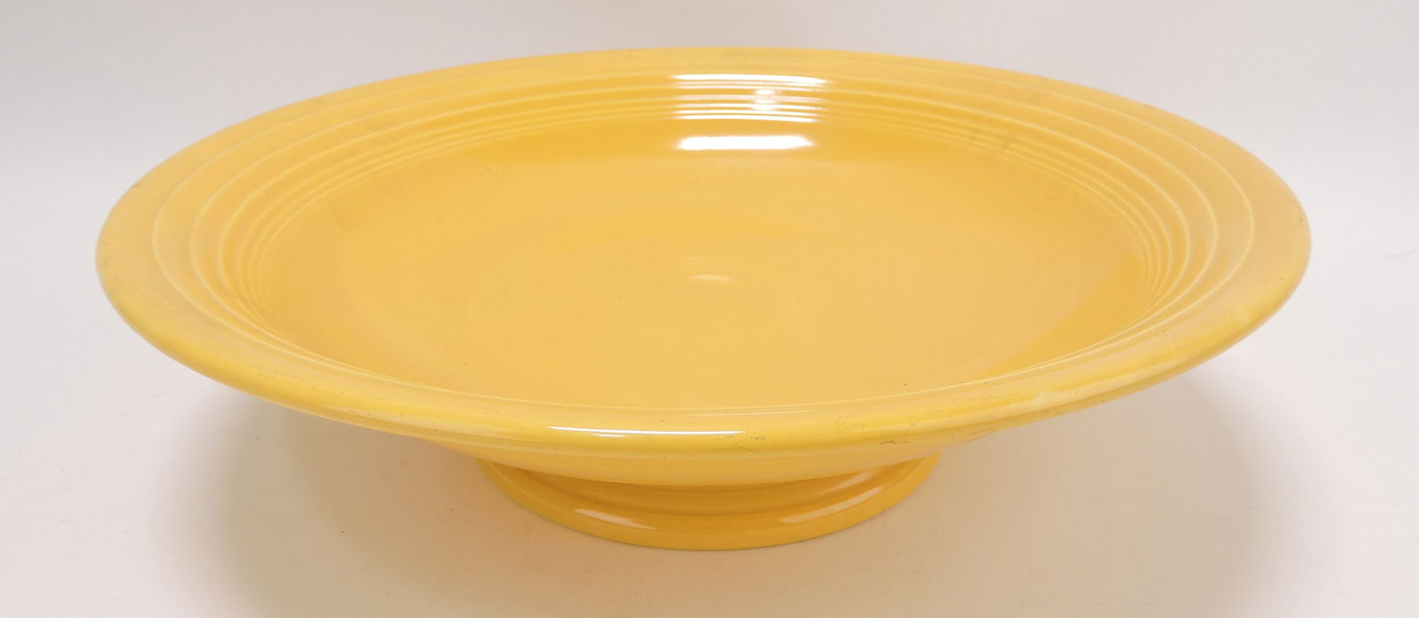 Fiesta 12" fruit comport, yellow, (1 of 1)