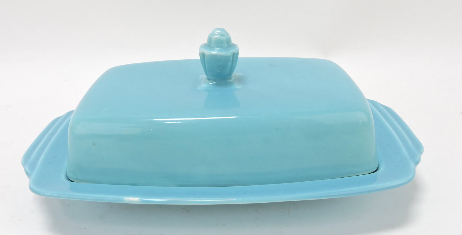 Riviera 1/2 pound butter dish,: turquoise