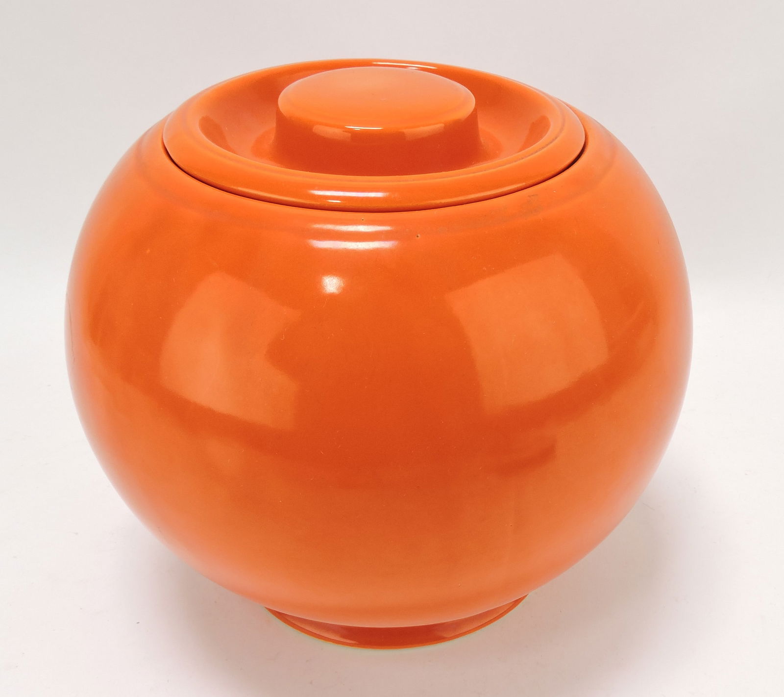 Kitchen Kraft large ball canister, chip to (1 of 1)