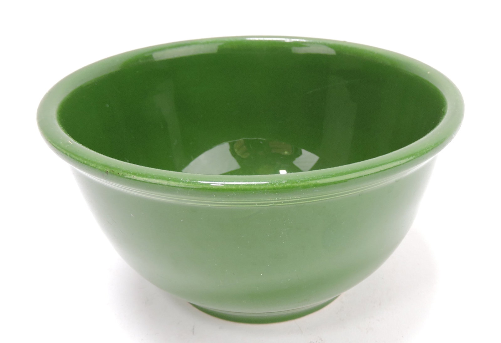Kitchen Kraft small mixing bowl,: dark green, minor nick