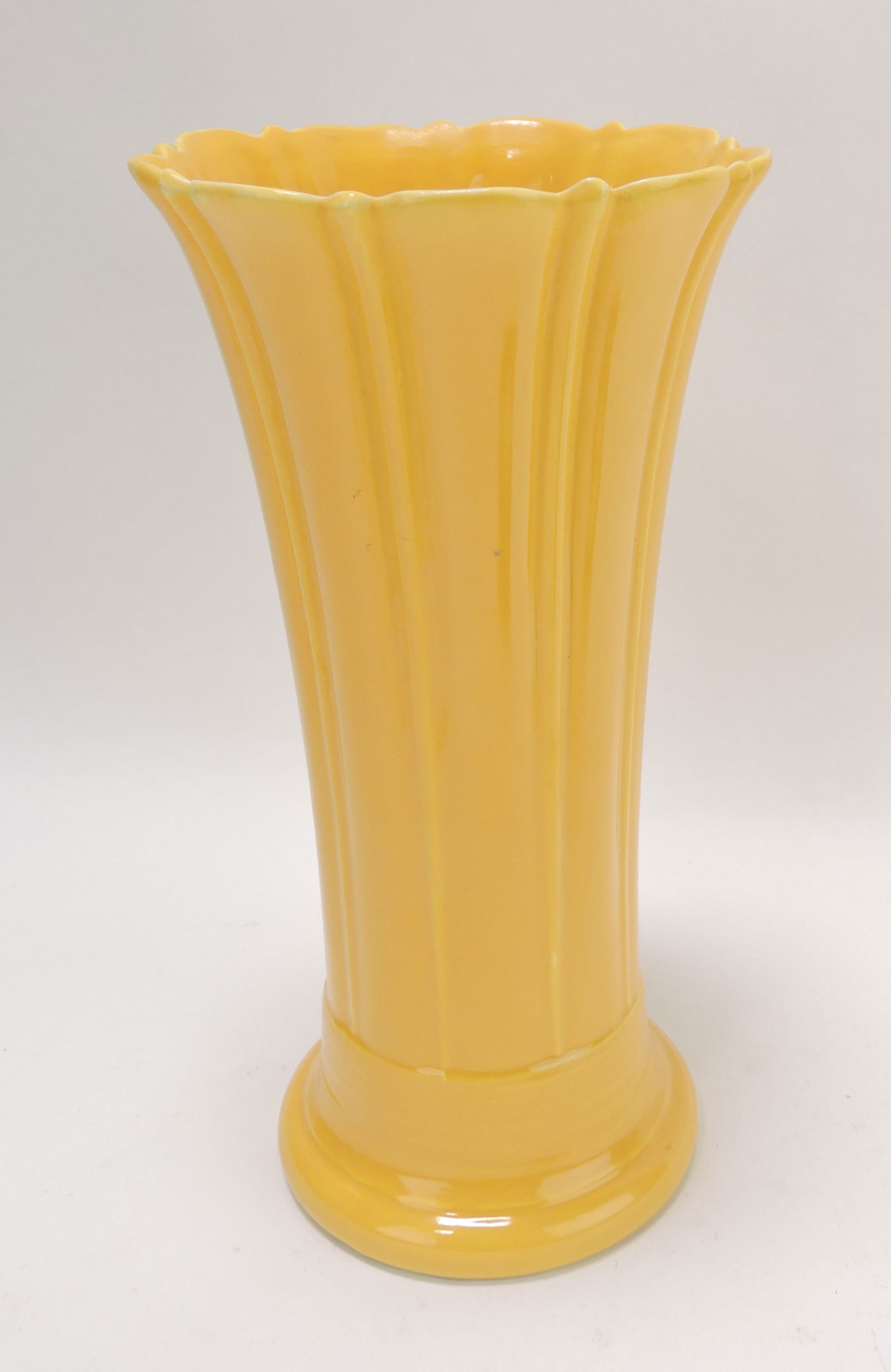 Fiesta 10" flower vase, yellow (1 of 1)