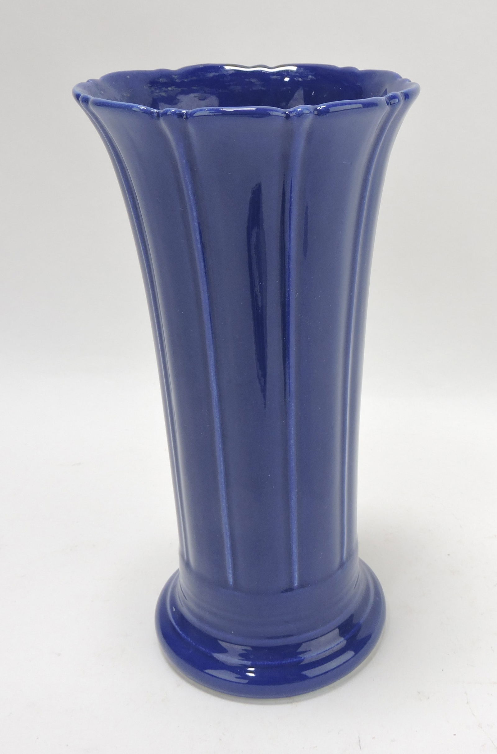 Fiesta 8" flower vase, cobalt (1 of 1)