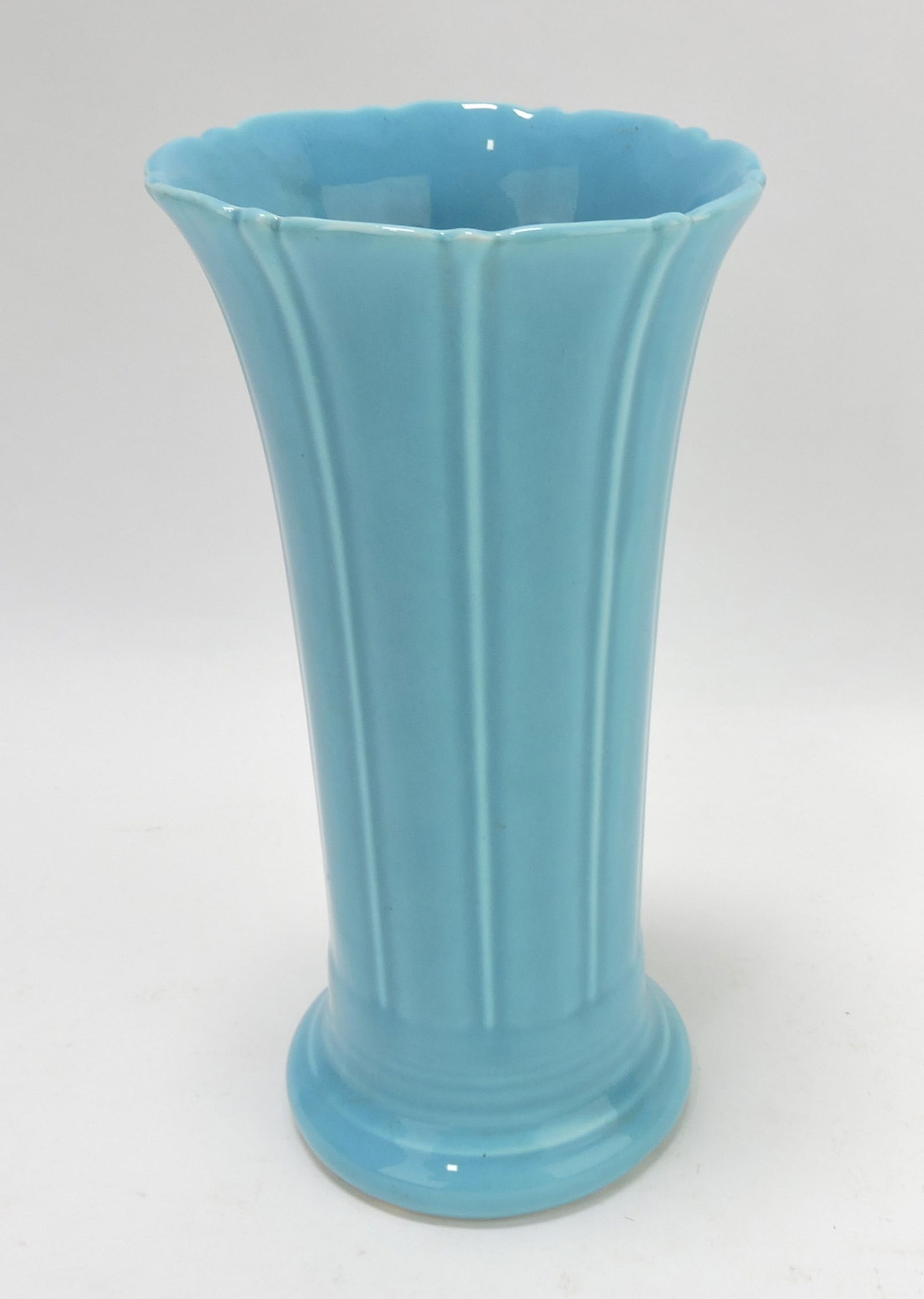 Fiesta 8" flower vase, turquoise (1 of 1)