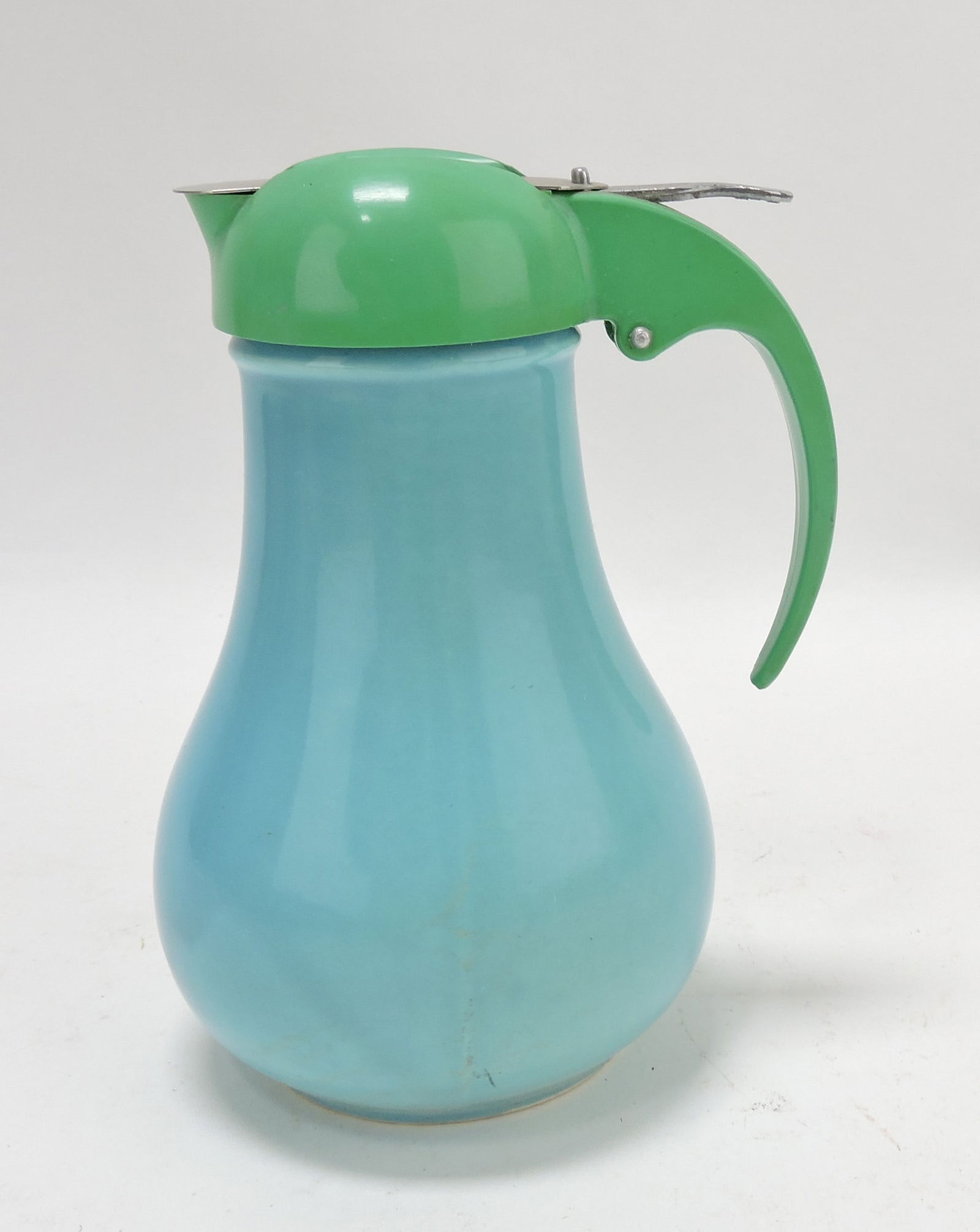 Fiesta syrup pitcher, turquoise (1 of 1)