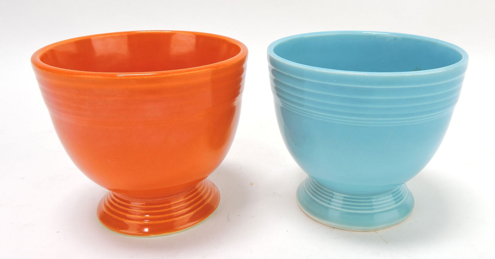 Fiesta egg cup group, red & turquoise: .