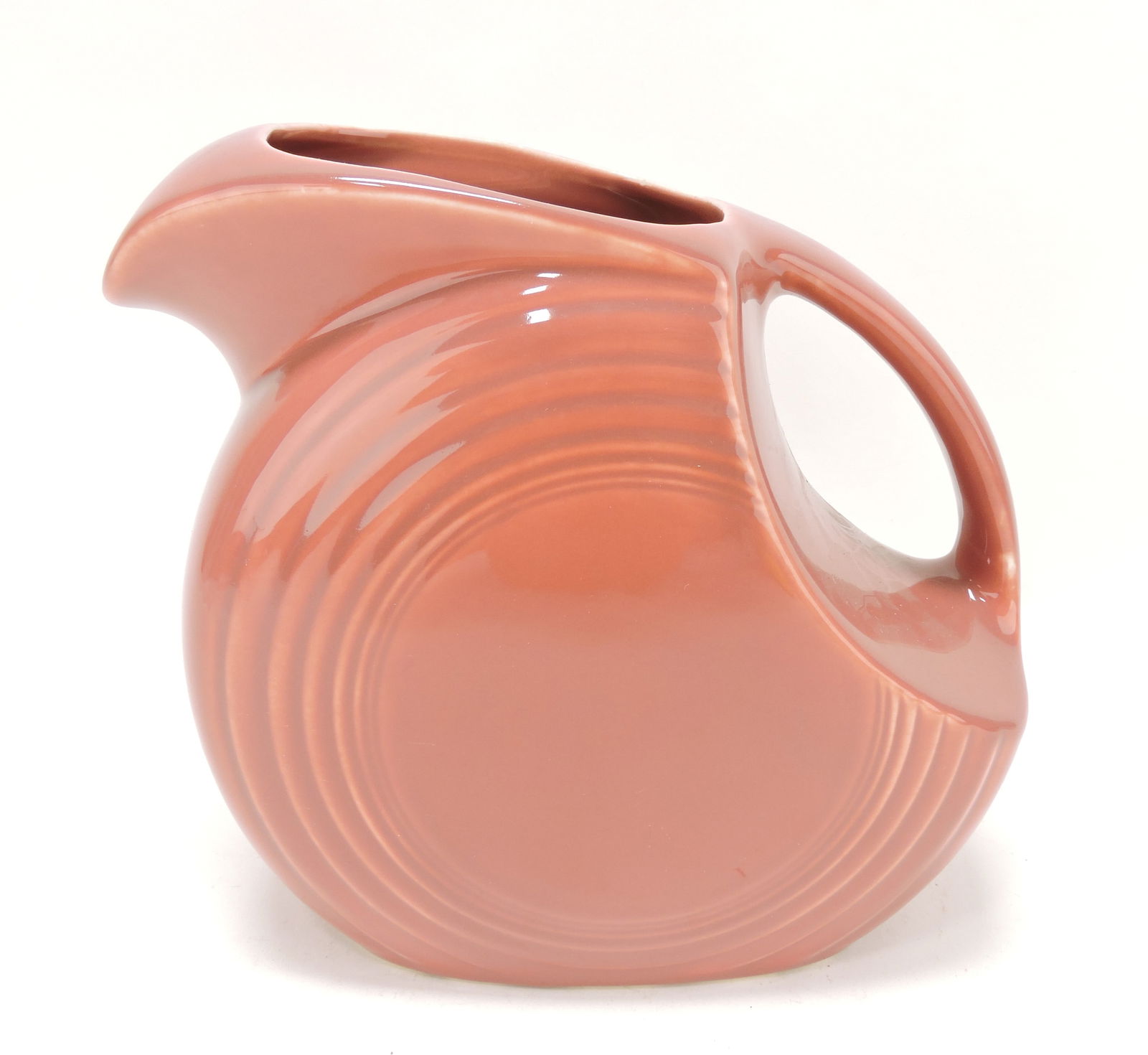 Fiesta disc water pitcher, rose (1 of 1)