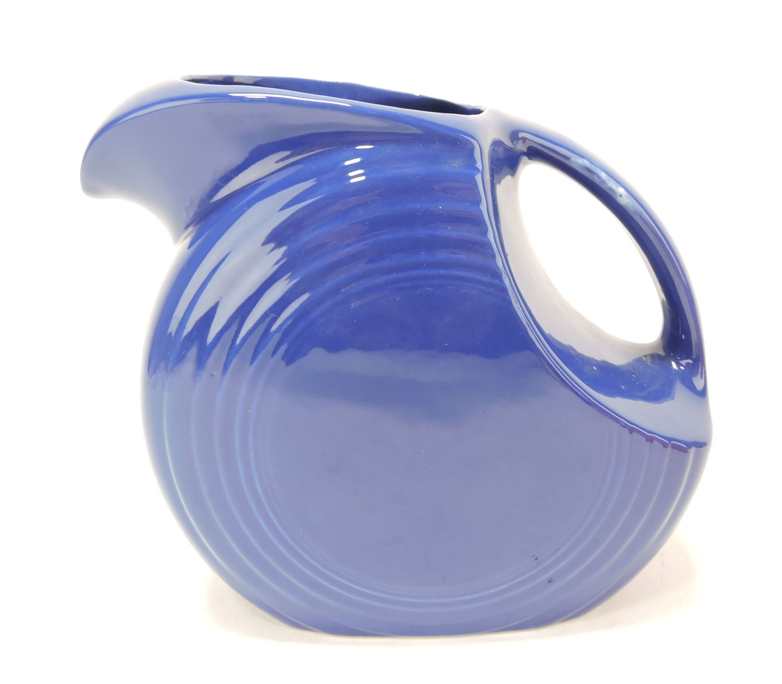 Fiesta disc water pitcher, cobalt, (1 of 1)