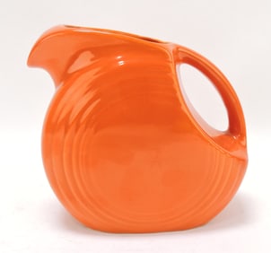 Fiesta disc juice pitcher, red