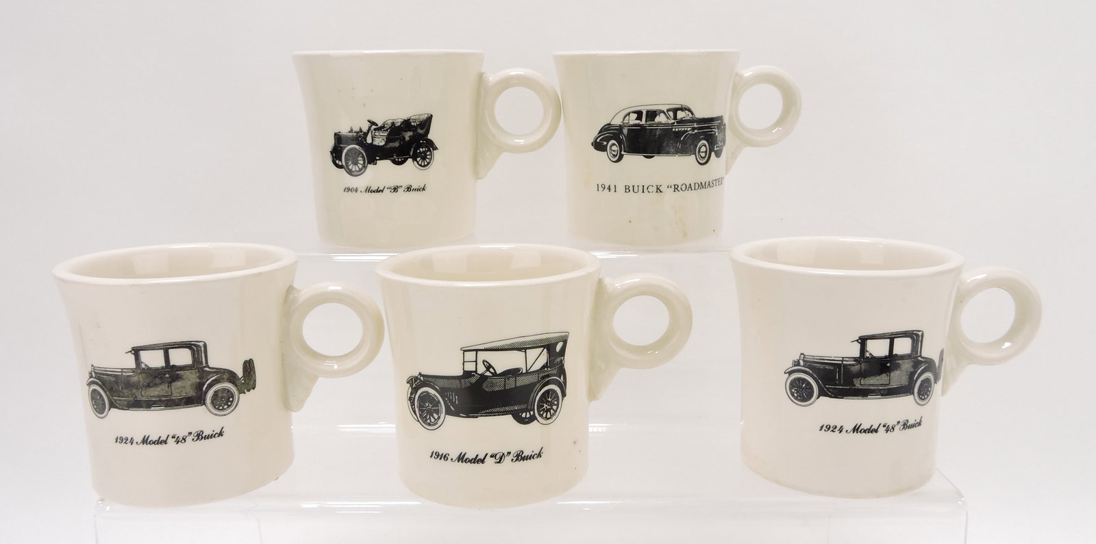 Fiesta lot of 5 Buick mugs: .