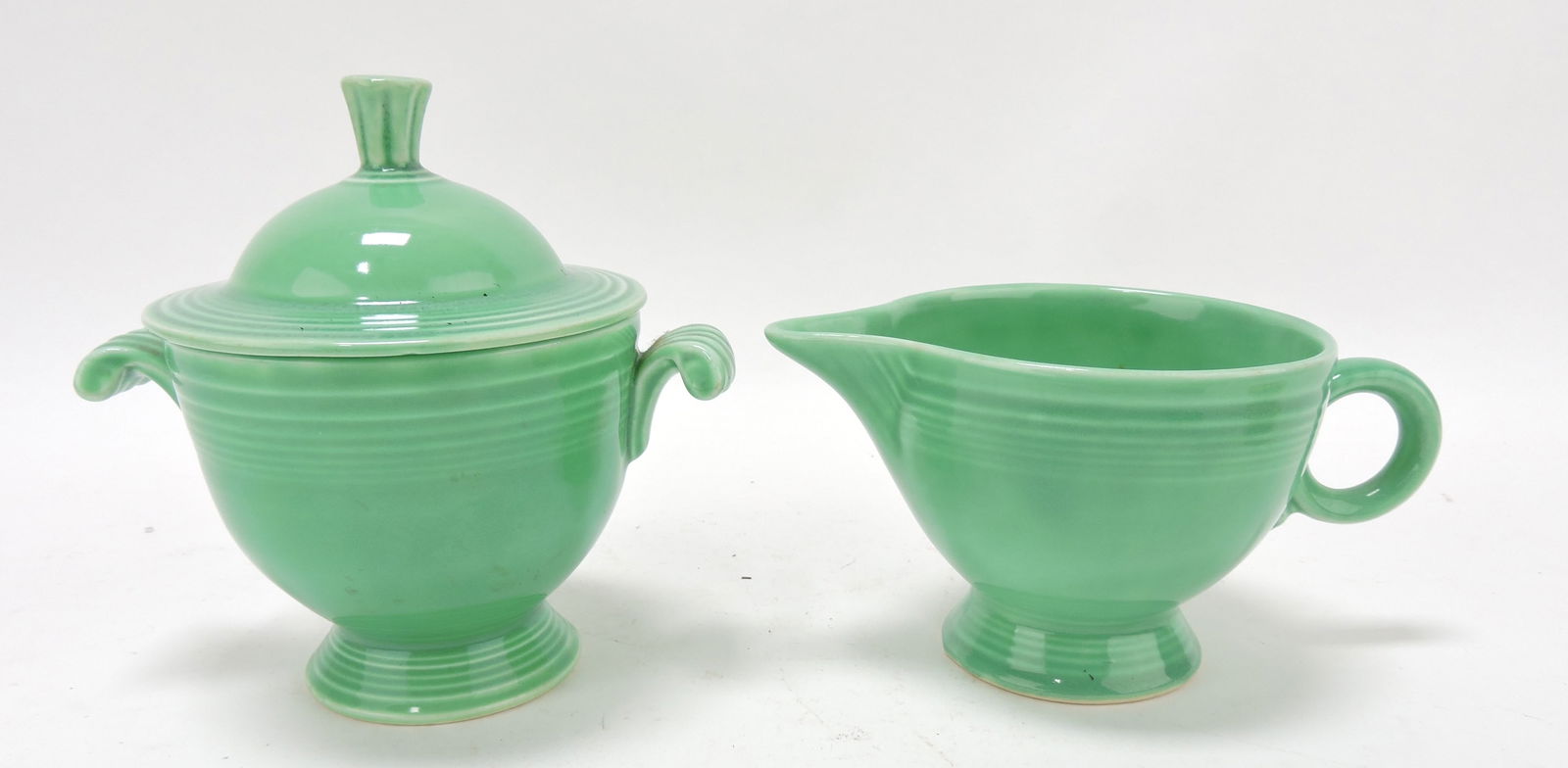 Fiesta cream & sugar, green: .