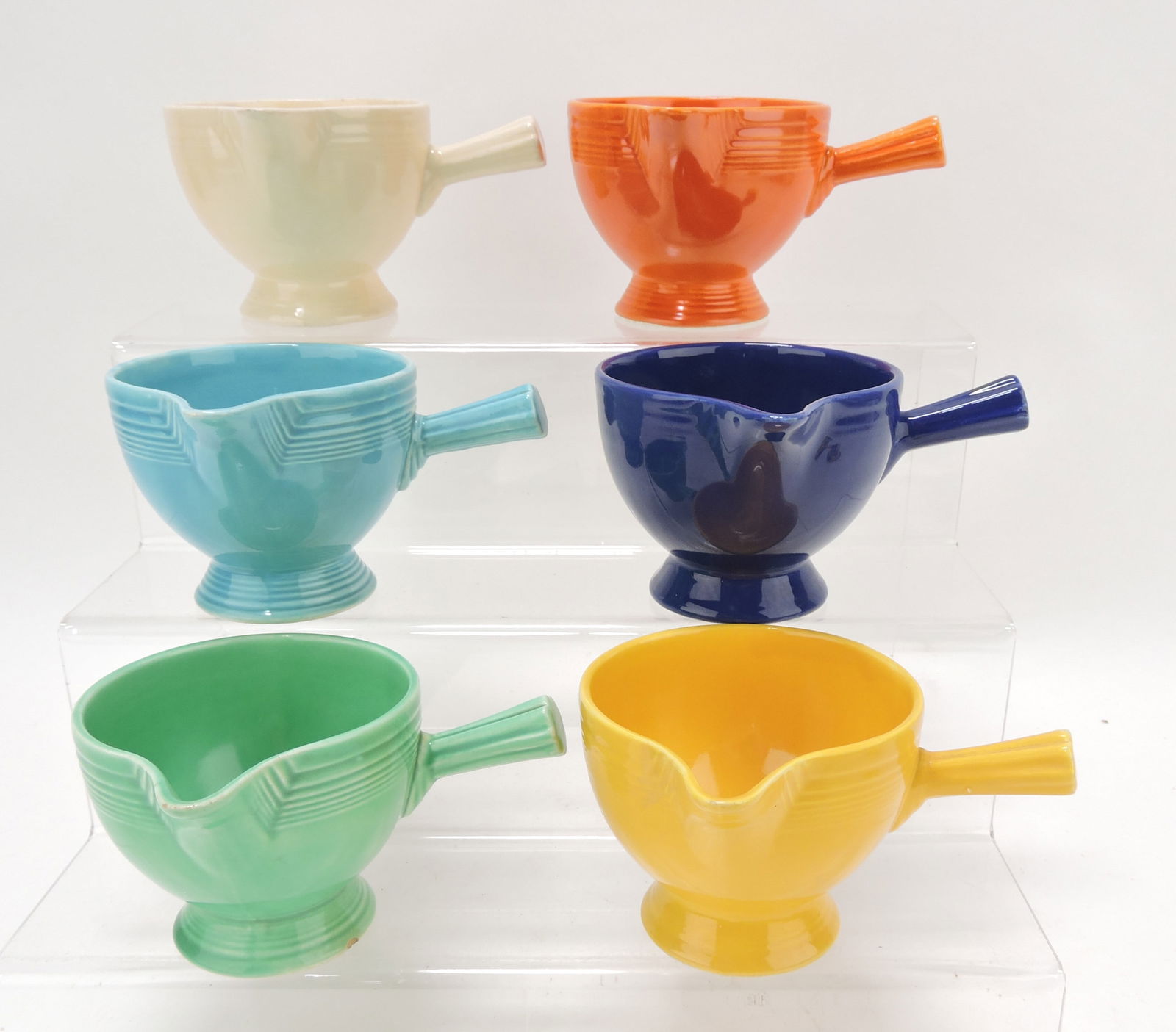 Fiesta lot of 6 stick handled creamers, (1 of 1)