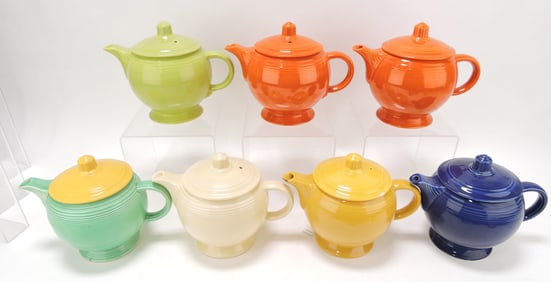 Fiesta medium teapot lot of 7,