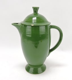 Fiesta coffee pot, dark green, rim