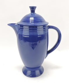 Fiesta coffee pot, cobalt