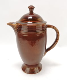 Fiesta Amberstone coffee pot, brown