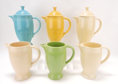 Fiesta lot of 6 coffee pots, various