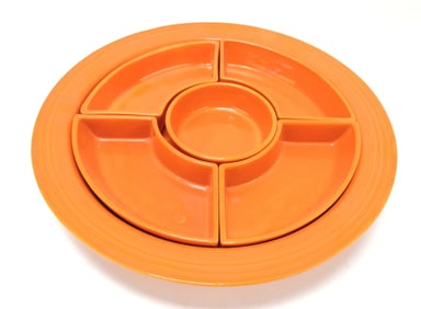 Fiesta 6 pc relish tray, red