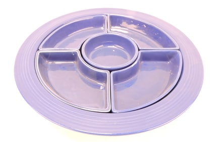 Fiesta 6 pc relish tray, cobalt