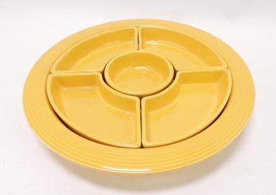 Fiesta 6 pc relish tray, yellow