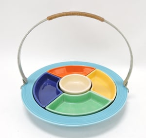 Fiesta 6 pc relish tray, all 6 colors with