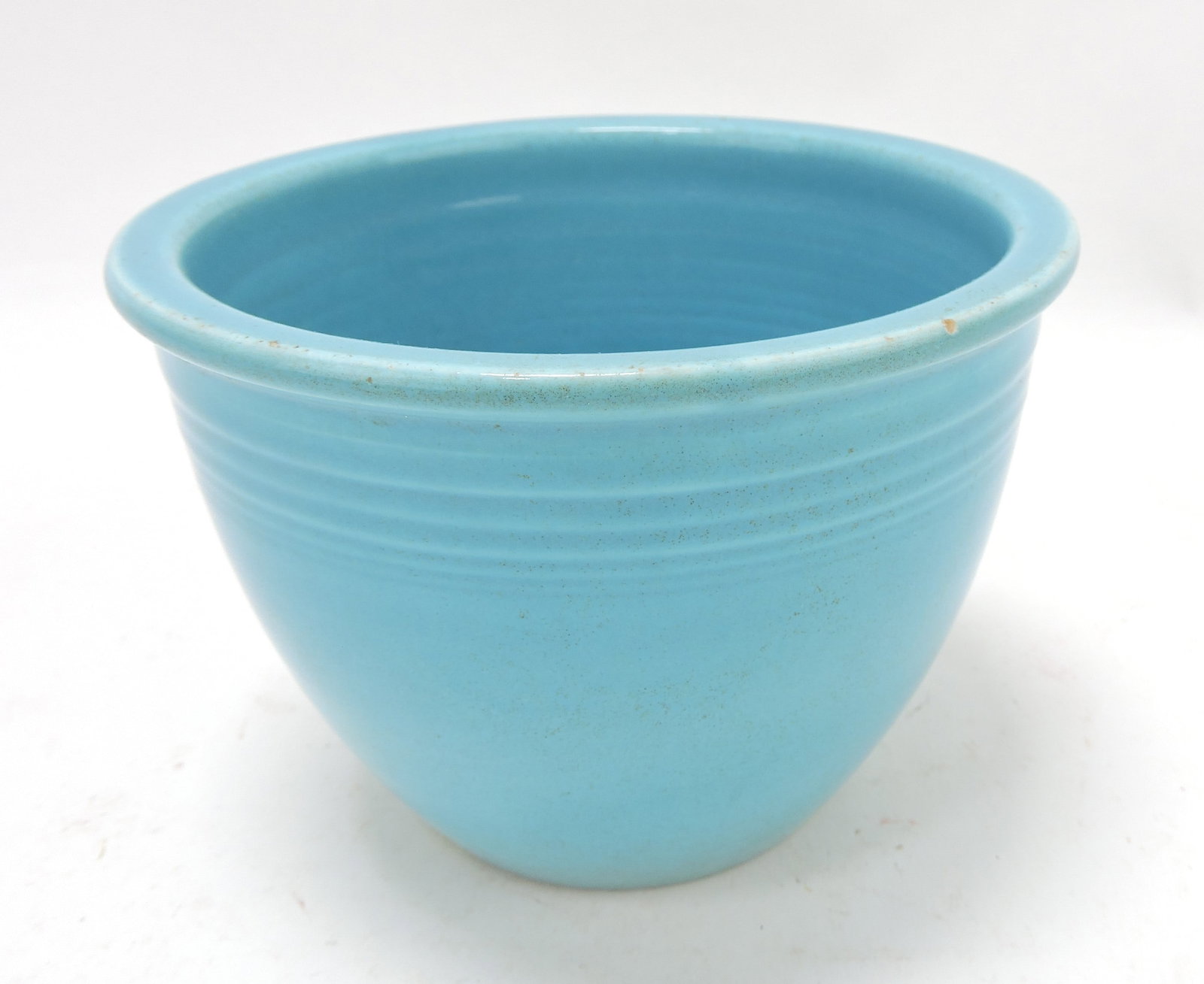Fiesta #1 mixing bowl, turquoise,: rim nick