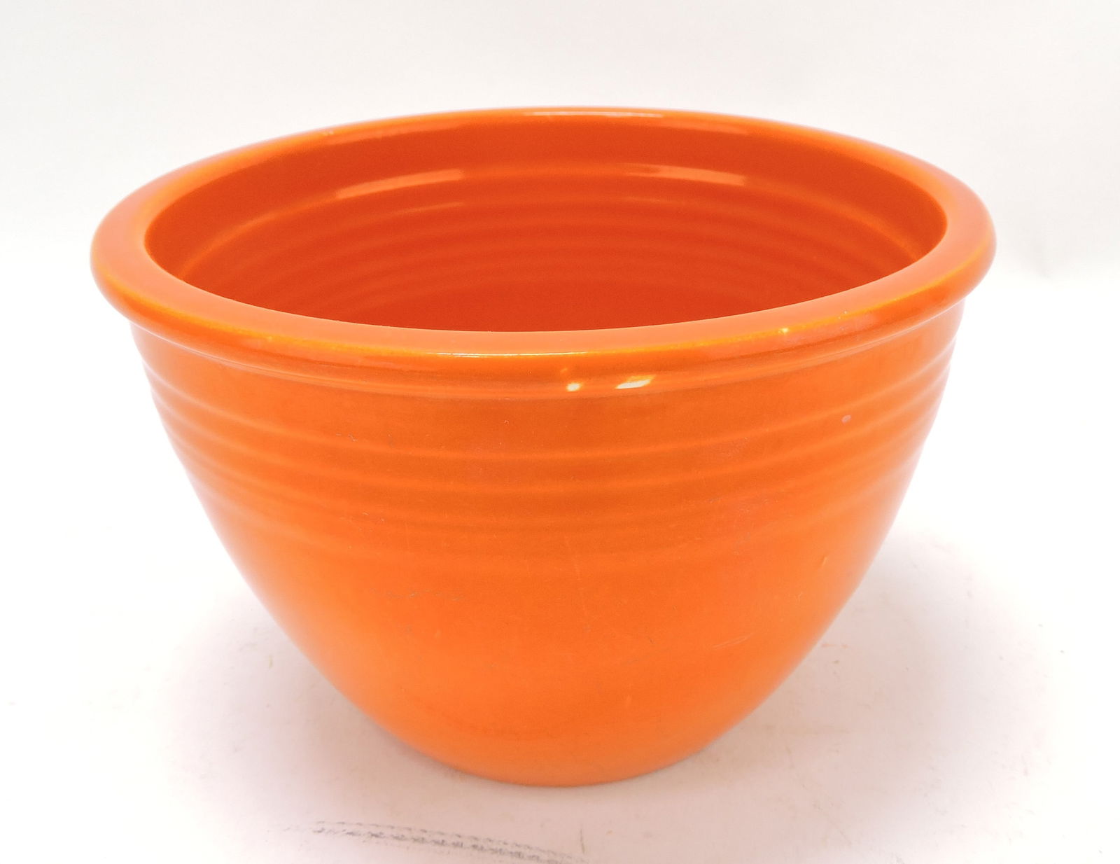 Fiesta #2 mixing bowl, red, rim nick (1 of 1)