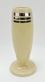 Fiesta Post 86 platinum stripe bud vase,