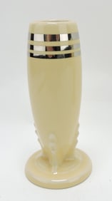 Fiesta Post 86 platinum stripe bud vase,