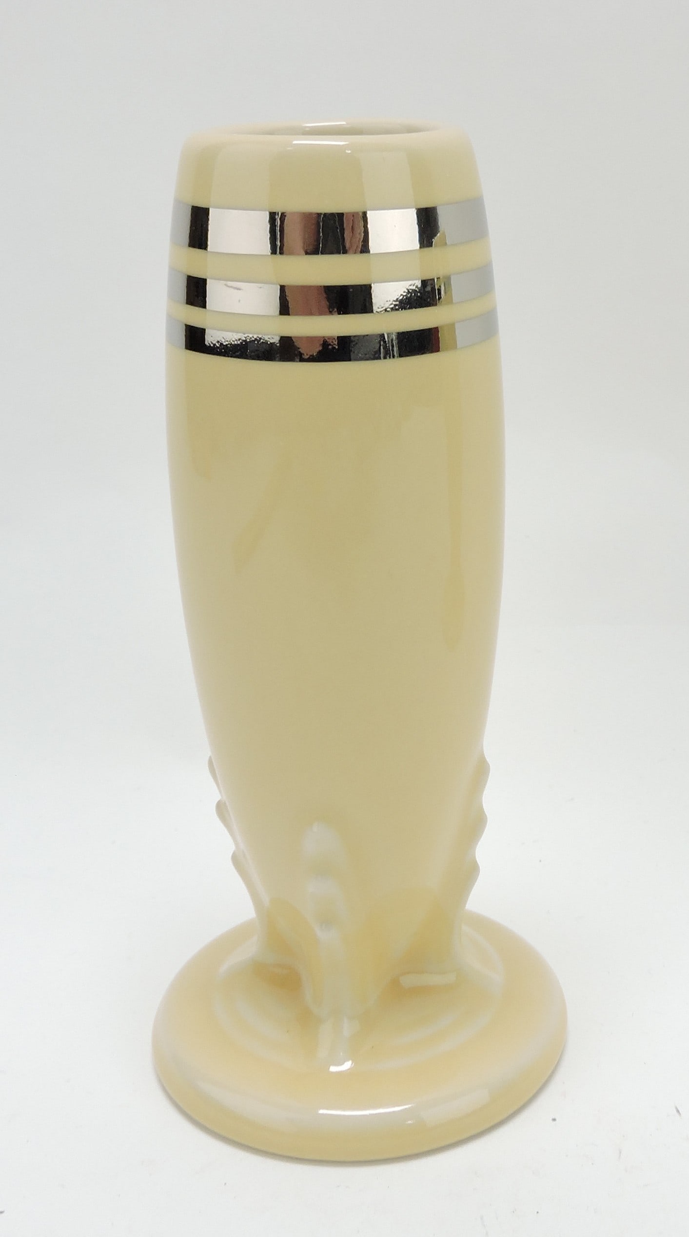 Fiesta Post 86 platinum stripe bud vase, (1 of 1)