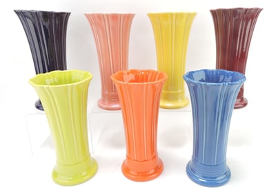 Fiesta Post 86 medium flower vase group: