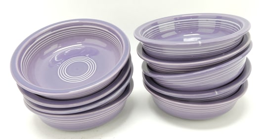 Fiesta Post 86 lot of 9 - 7" salad bowls,