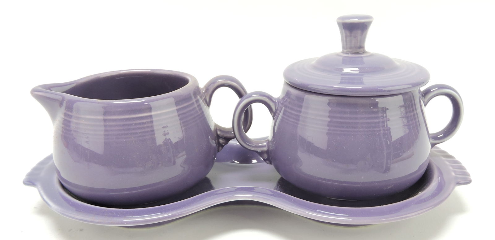 Fiesta Post 86 cream, sugar, & tray set, (1 of 1)