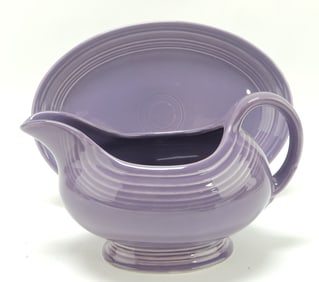 Fiesta Post 86 sauce boat and stand,