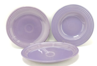 Fiesta Post 86 lot of 3 lilac pieces,