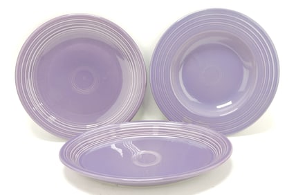 Fiesta Post 86 lot of 3 lilac pieces,