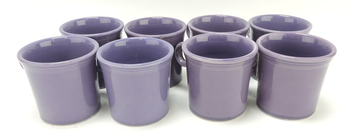 Fiesta Post 86 lot of 8 mugs, lilac,