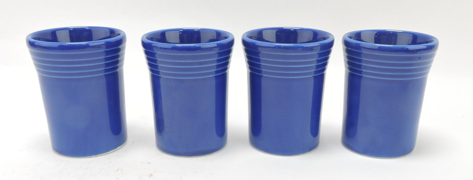 Fiesta Post 86 set of 4 tumblers,: sapphire, 3 1/2"