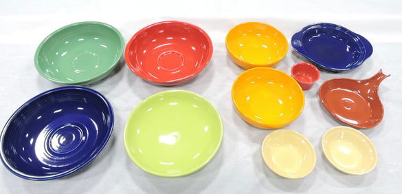 Fiesta Post 86 lot of 11 assorted bowls &