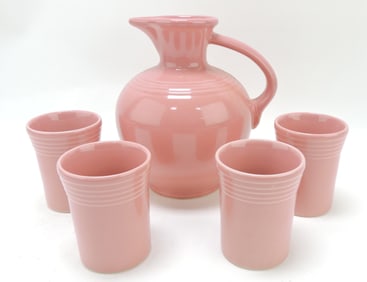 Fiesta Post 86 carafe 8", and 4 - 4"