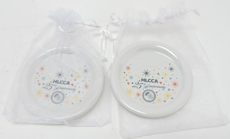 Fiesta Post 86 lot of 2 coasters,