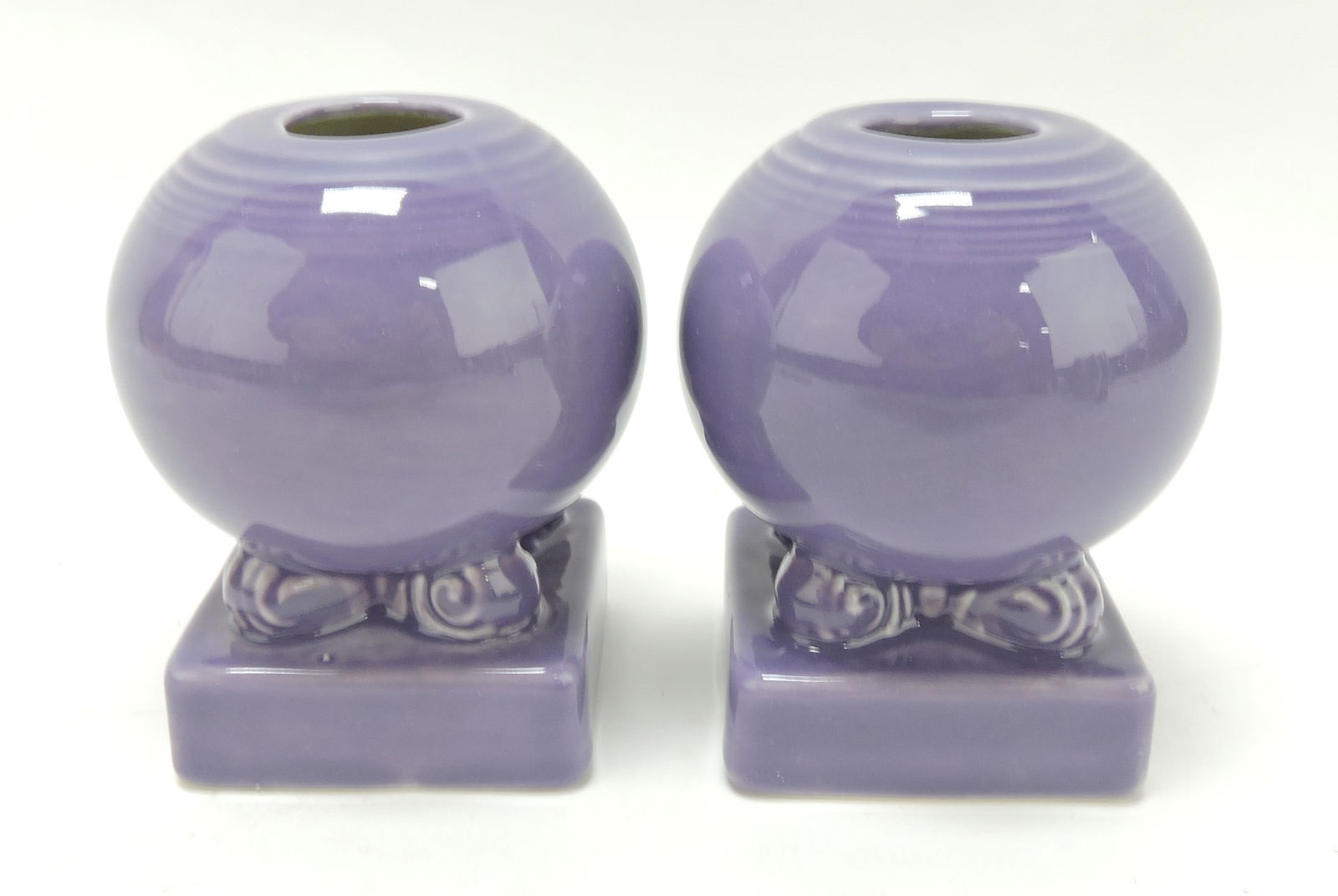 Fiesta Post 86 pair of round candle sticks, (1 of 1)