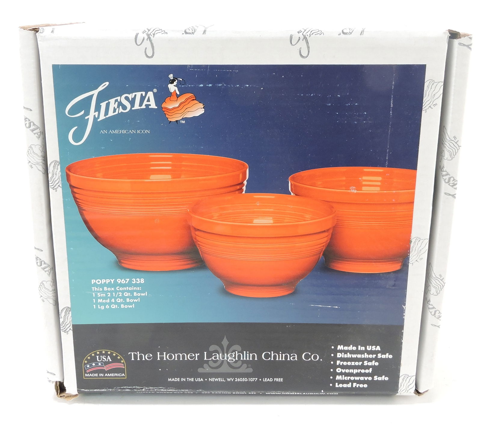 Fiesta Post 86 3 pc baking bowl set, (1 of 1)