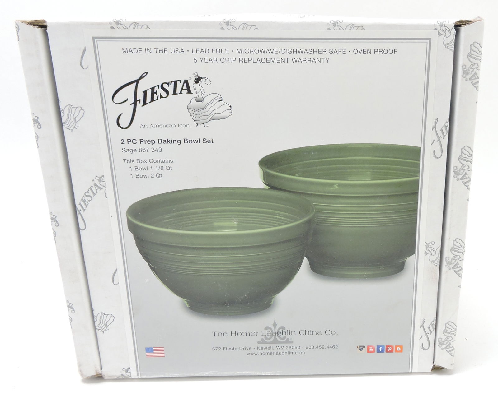 Fiesta Post 86 2 pc prep bowl set, (1 of 1)