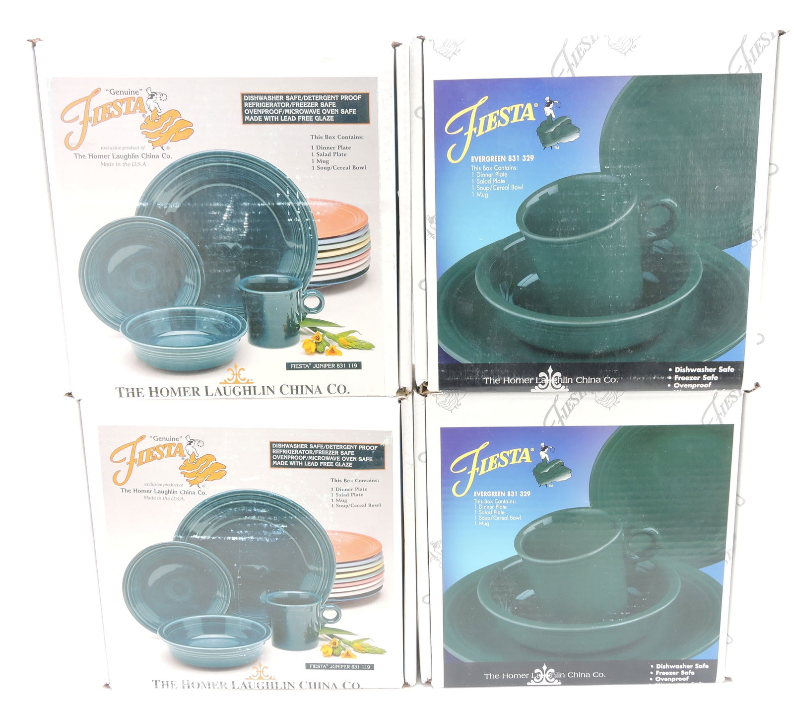 Fiesta Post 86 lot of 4 - 4 pc place (1 of 1)