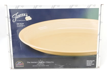 Fiesta Post 86 19 3/4" platter, NIB,