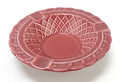 Harlequin basketweave ashtray, 4 1/2",