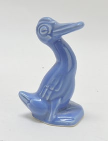 Harlequin animal, duck, mauve blue,
