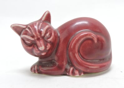 Harlequin animal, cat, maroon, 2"