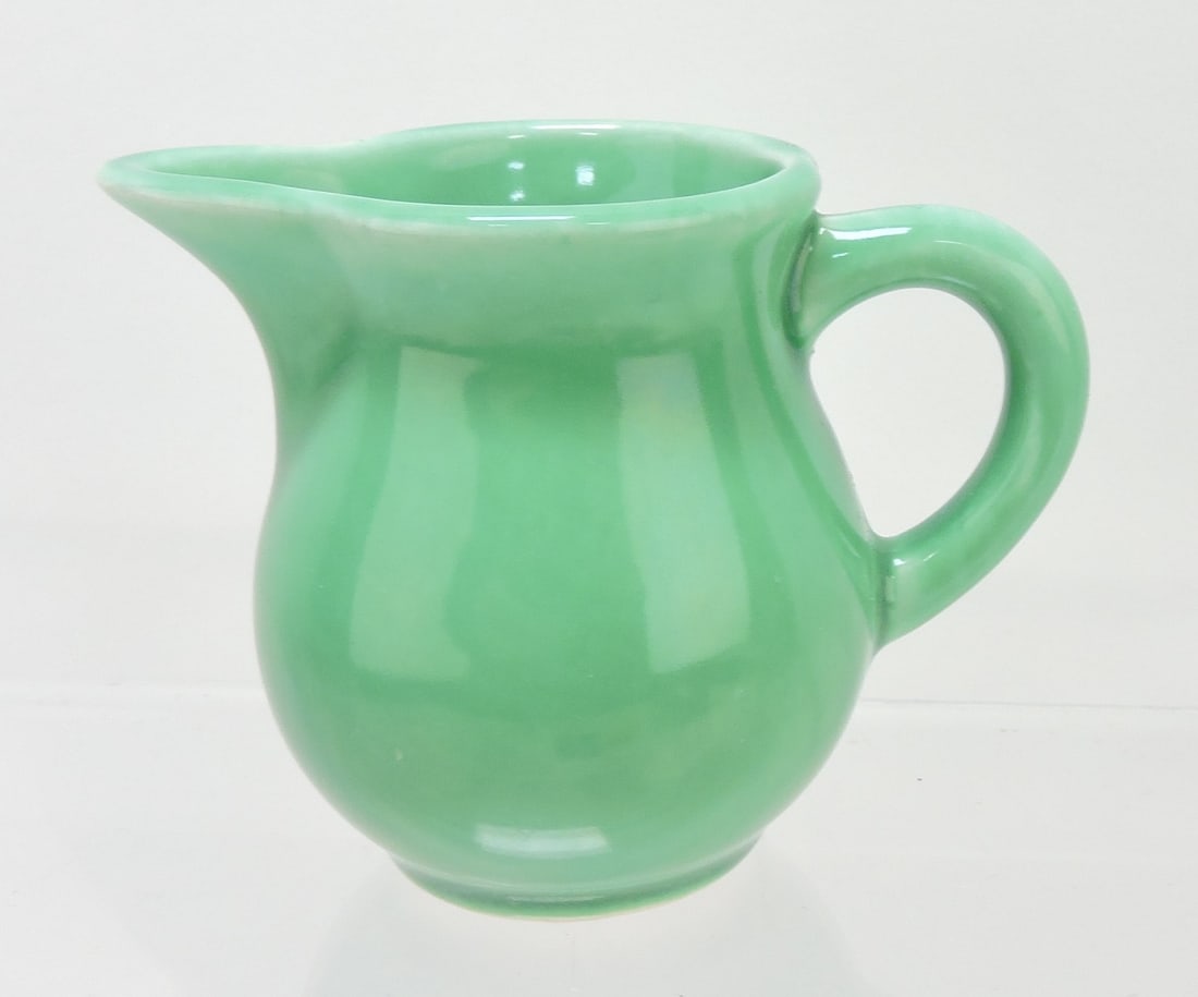 Harlequin individual creamer, green, 2": .